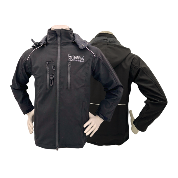Hebr Sort Softshell Jakke