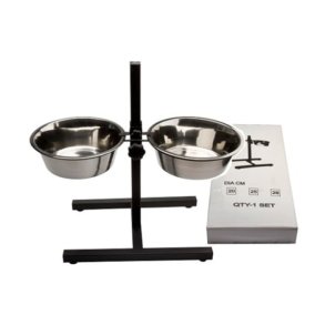 Dobbelt vand/madskl p stativ.1,75L-21cm (Bestillingsvarer)