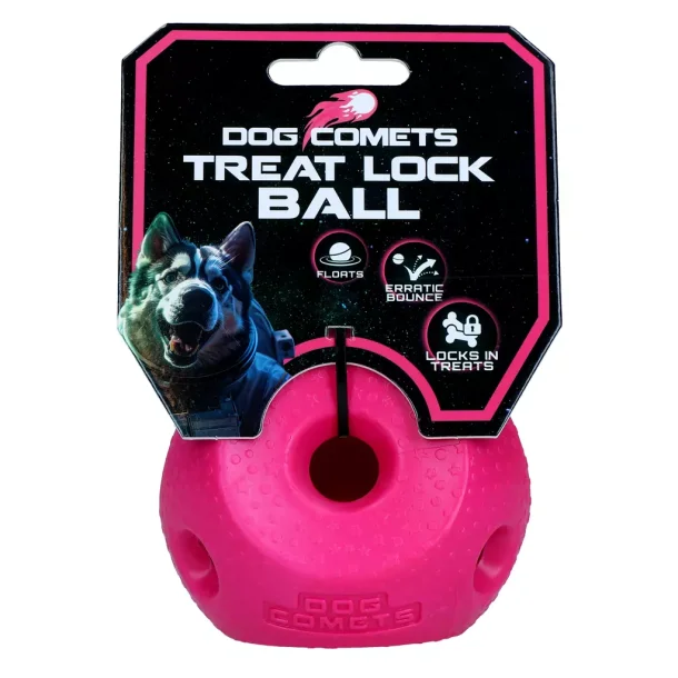  Dog Comets Treat Lock Ball Pink 