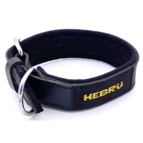 Halsbnd med ring og foret.