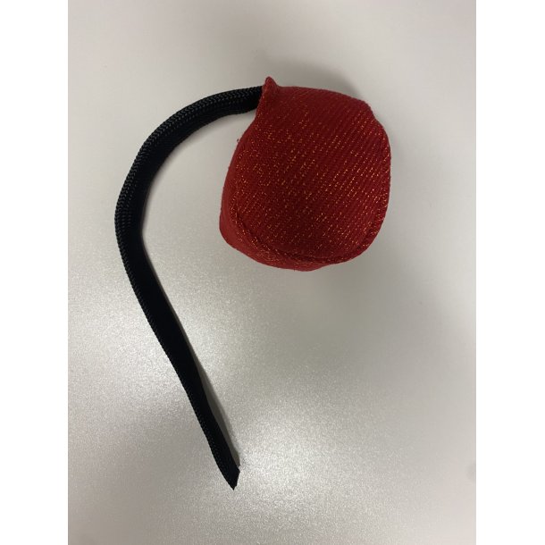 Bold i ringostof med line.  ca 8cm