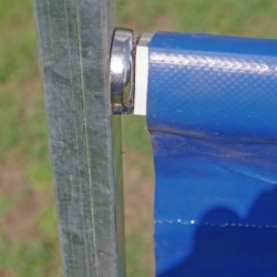 Transportabelt flugtspring med magnetisk trinls hjdejustering.(Bestillingsvarer)