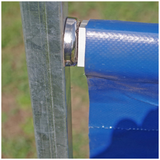 Transportabelt flugtspring med magnetisk trinls hjdejustering.(Bestillingsvarer)