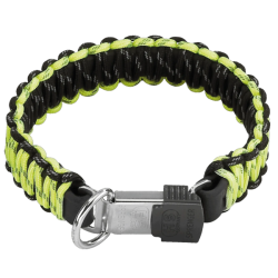 Paracord halsbnd - Neongul