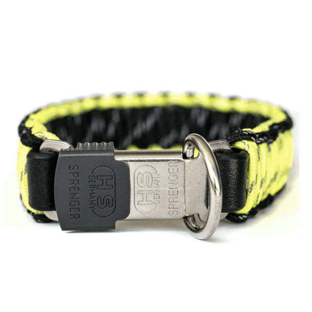 Paracord halsbnd - Neongul