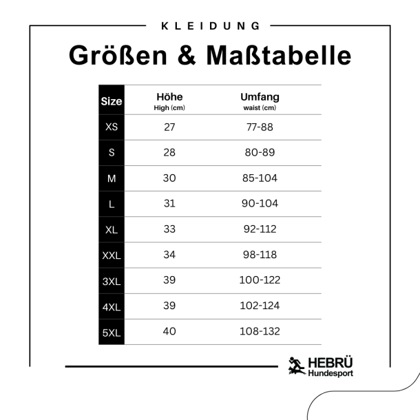 Hebr Trningsforklde Sort/Hvid